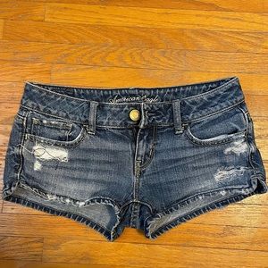 American Eagle Low Rise Distressed Shorts